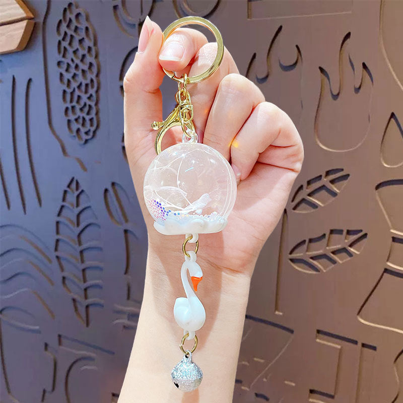 Wholesale Oil-filled Wind Chime Keychain